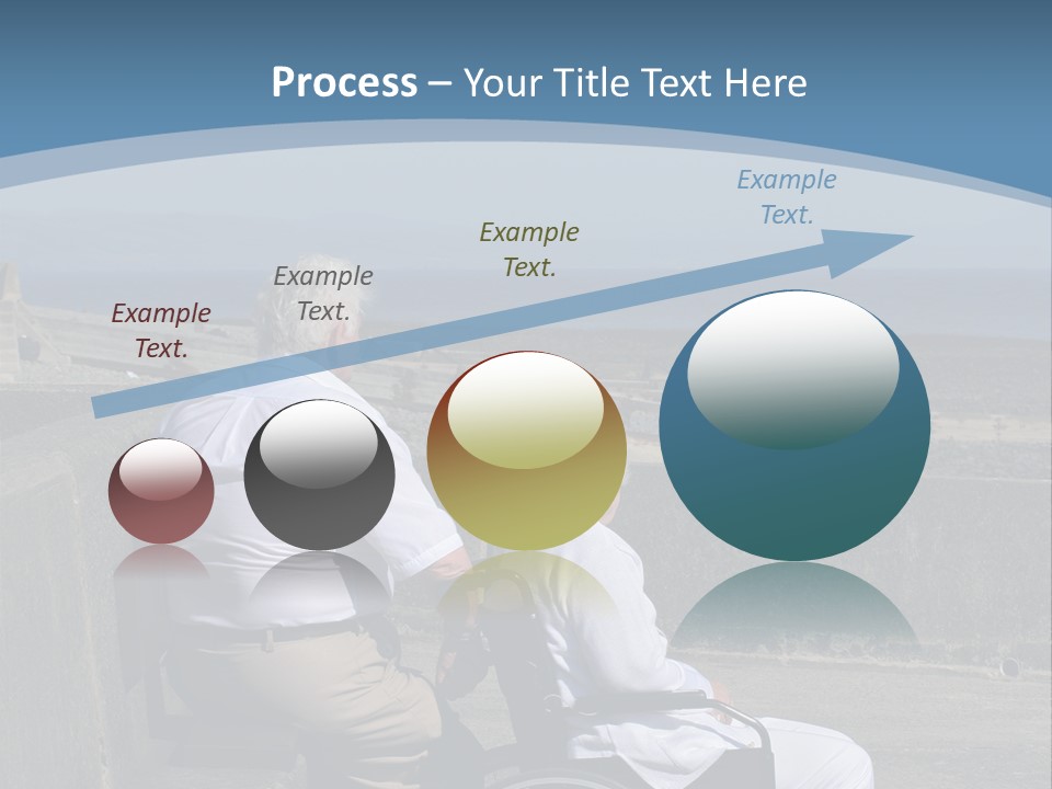 A Man In A Wheel Chair With A Woman Sitting Next To Him PowerPoint Template