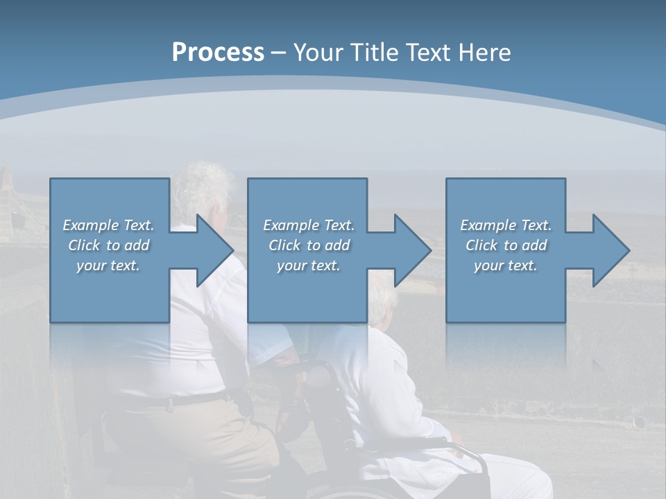 A Man In A Wheel Chair With A Woman Sitting Next To Him PowerPoint Template