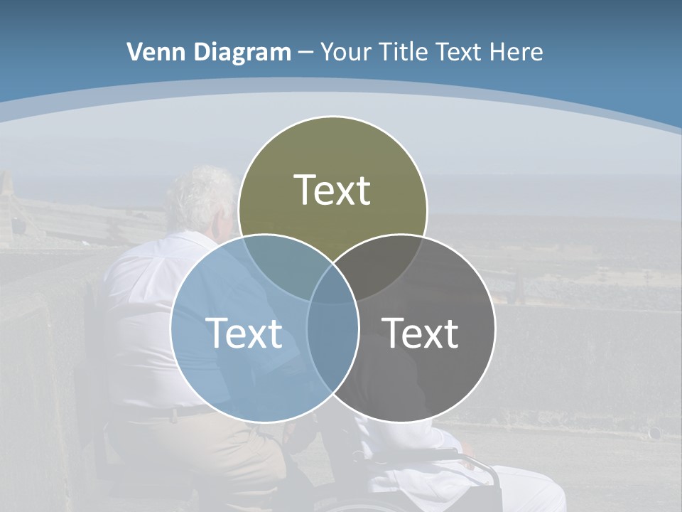 A Man In A Wheel Chair With A Woman Sitting Next To Him PowerPoint Template