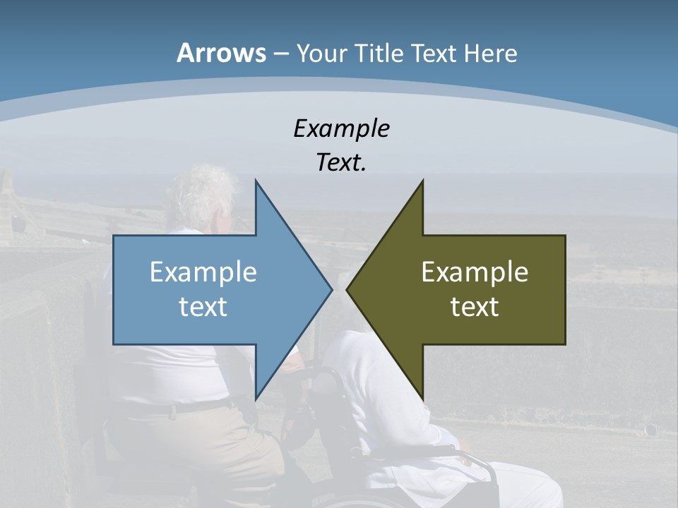 A Man In A Wheel Chair With A Woman Sitting Next To Him PowerPoint Template