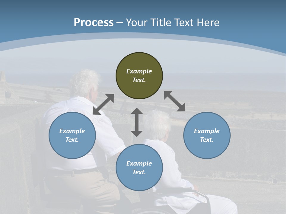A Man In A Wheel Chair With A Woman Sitting Next To Him PowerPoint Template