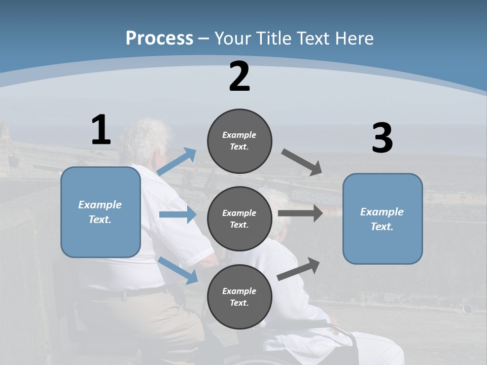 A Man In A Wheel Chair With A Woman Sitting Next To Him PowerPoint Template