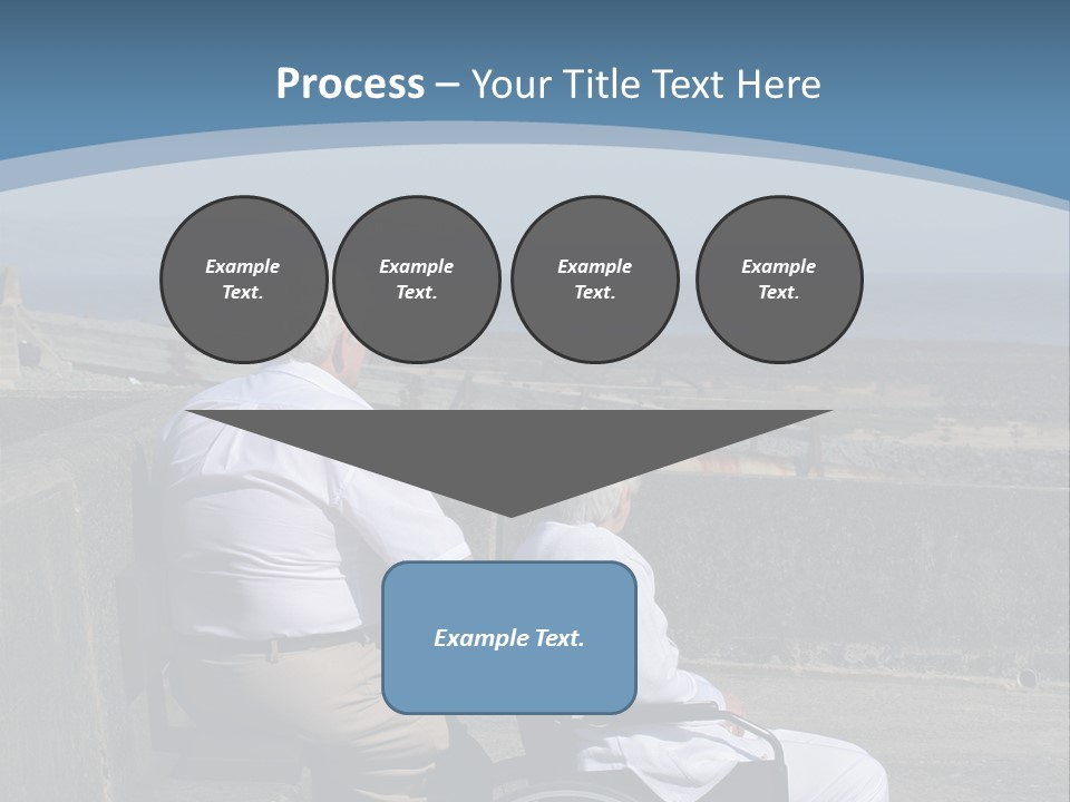 A Man In A Wheel Chair With A Woman Sitting Next To Him PowerPoint Template