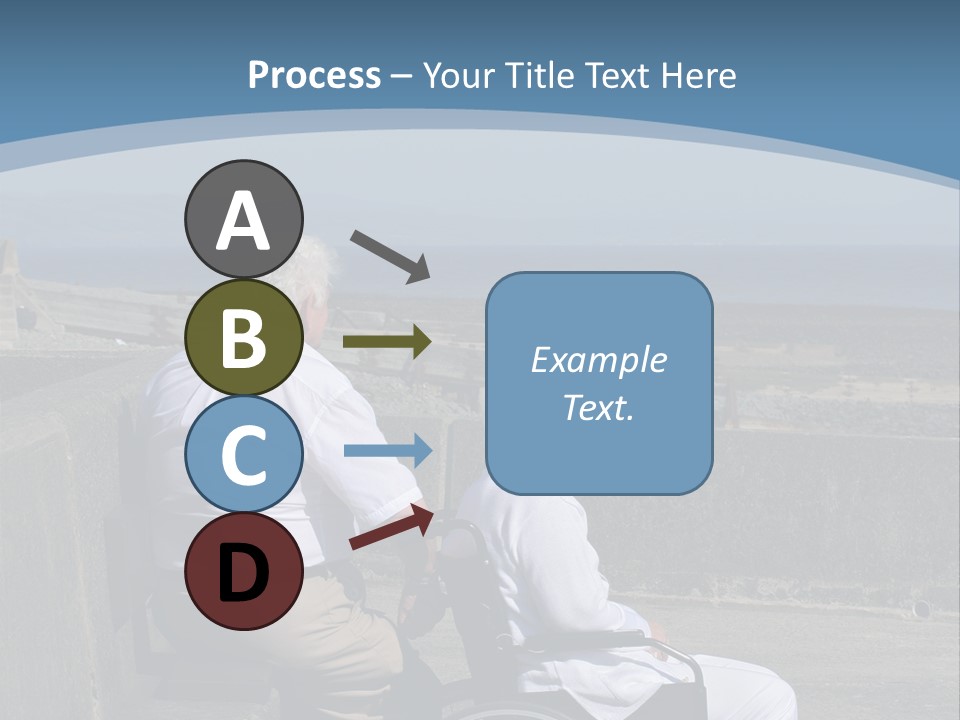 A Man In A Wheel Chair With A Woman Sitting Next To Him PowerPoint Template
