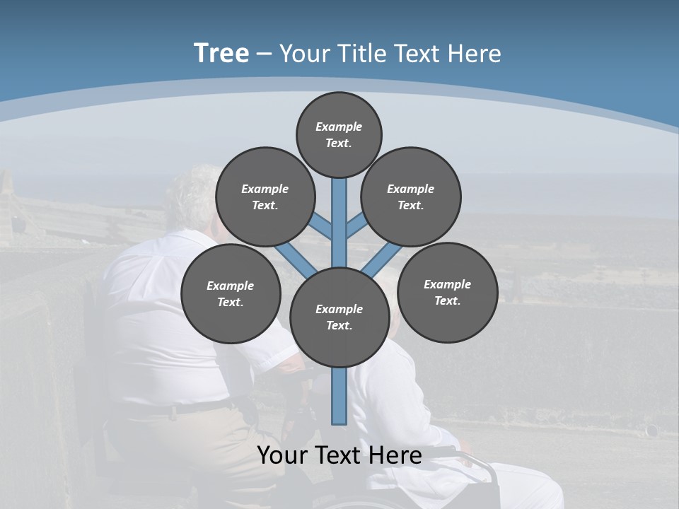 A Man In A Wheel Chair With A Woman Sitting Next To Him PowerPoint Template