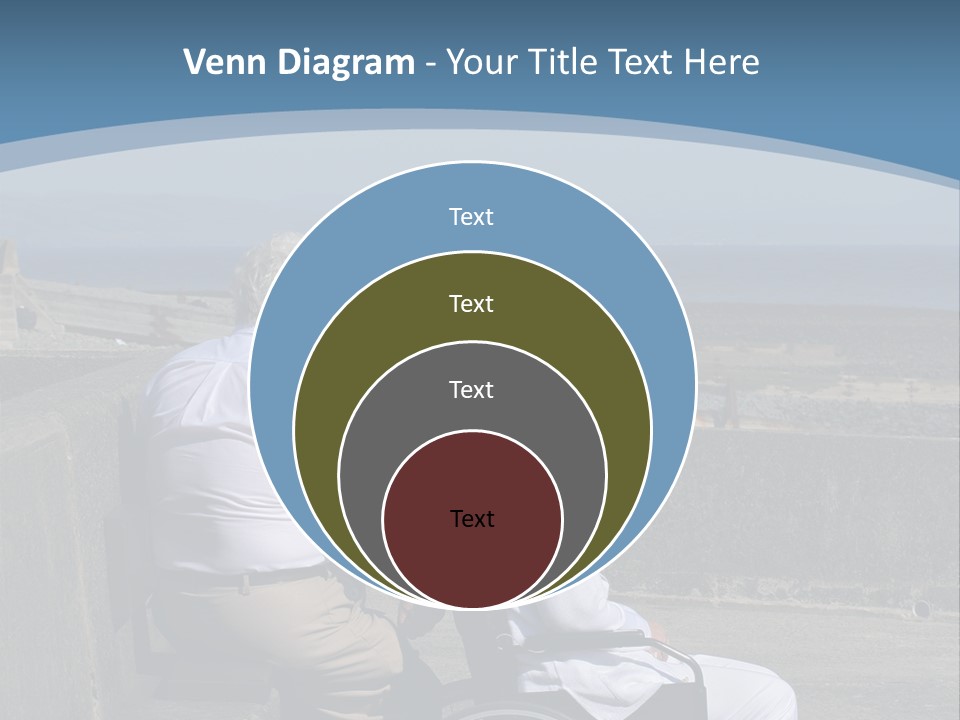 A Man In A Wheel Chair With A Woman Sitting Next To Him PowerPoint Template