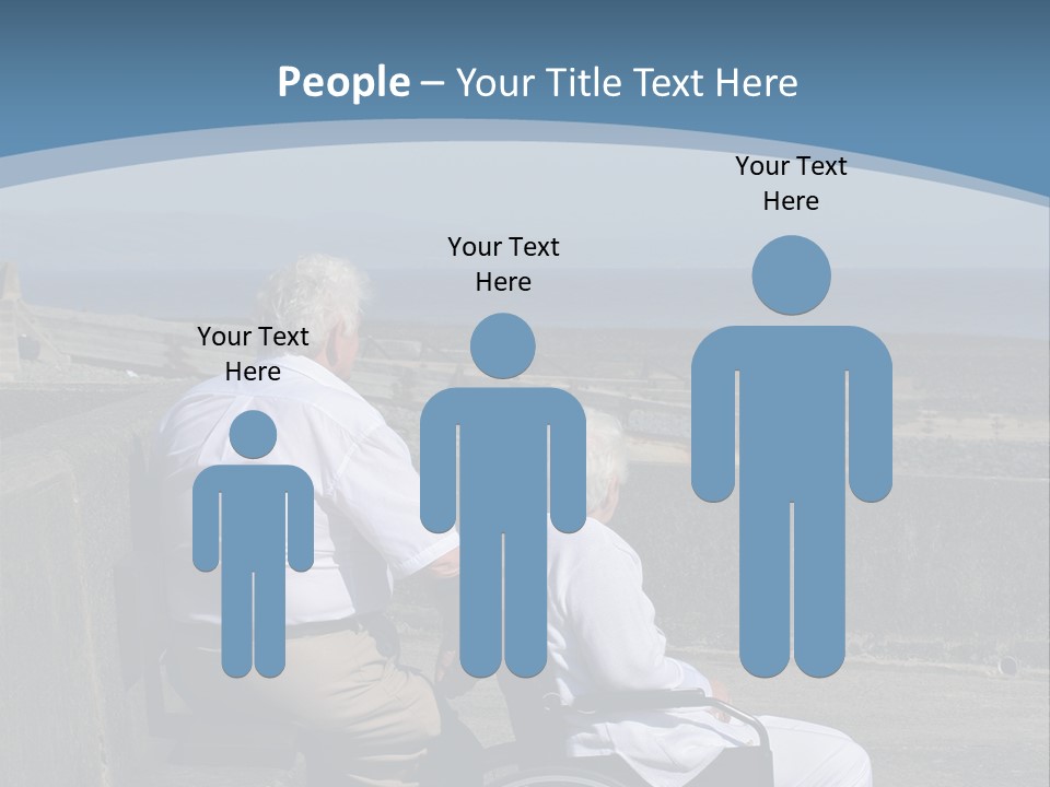 A Man In A Wheel Chair With A Woman Sitting Next To Him PowerPoint Template