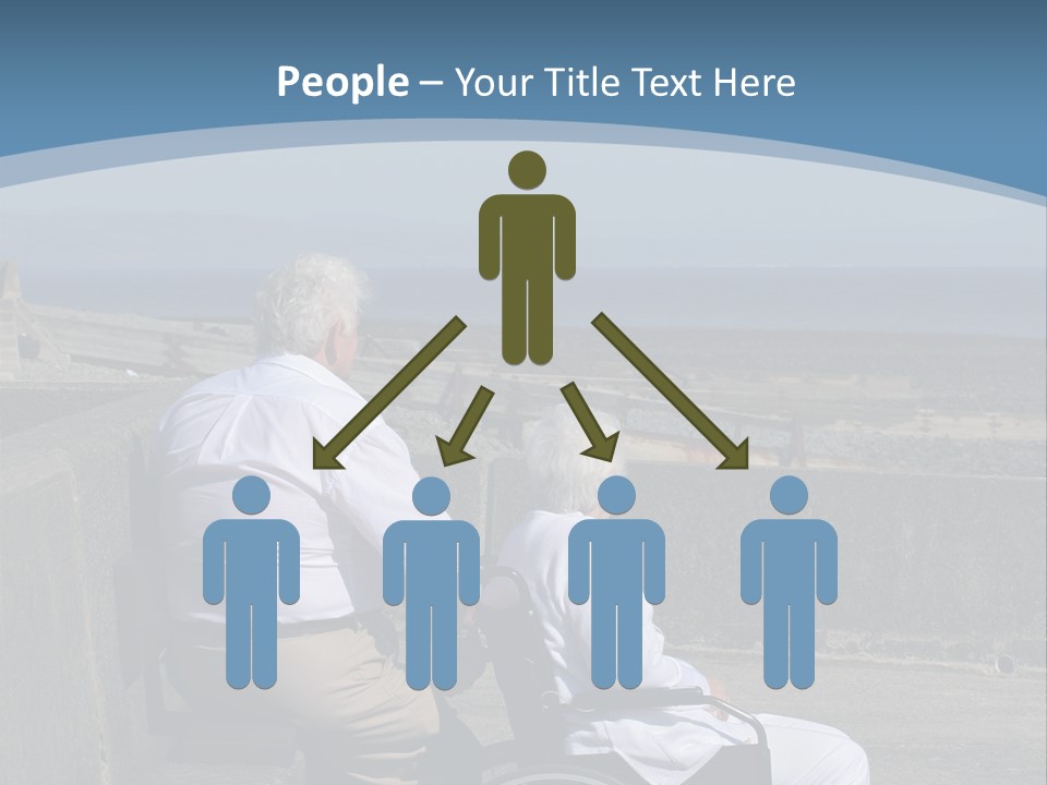 A Man In A Wheel Chair With A Woman Sitting Next To Him PowerPoint Template