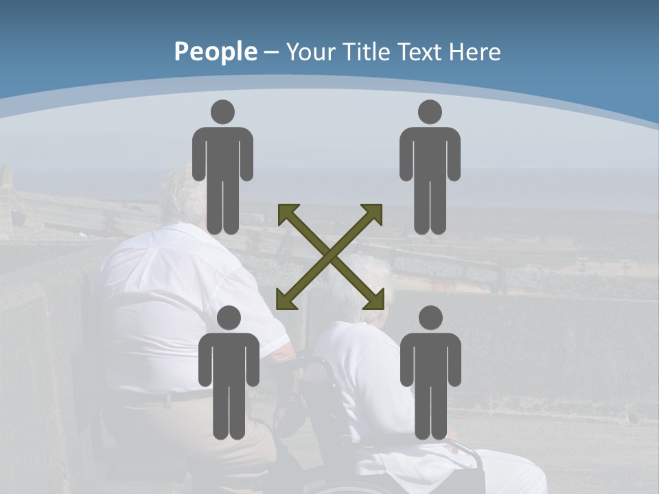 A Man In A Wheel Chair With A Woman Sitting Next To Him PowerPoint Template