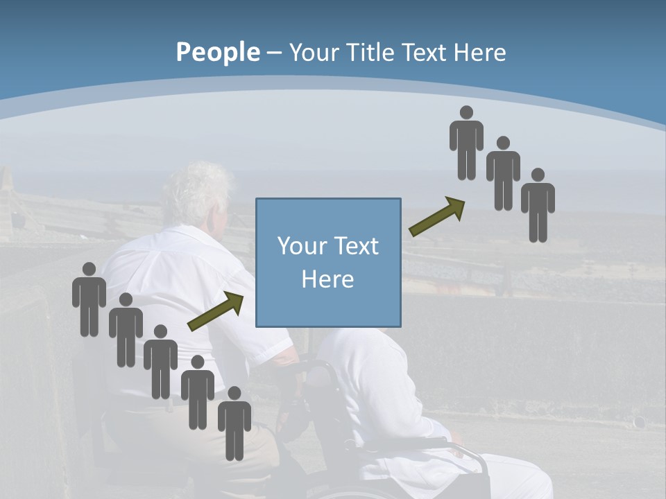 A Man In A Wheel Chair With A Woman Sitting Next To Him PowerPoint Template