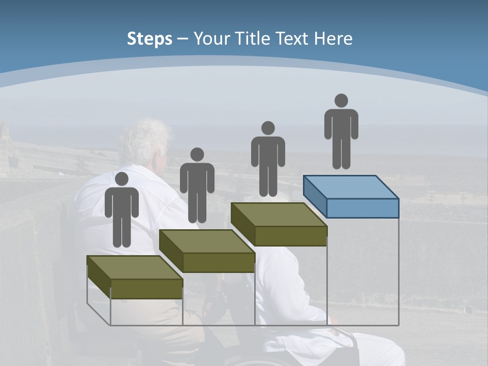 A Man In A Wheel Chair With A Woman Sitting Next To Him PowerPoint Template