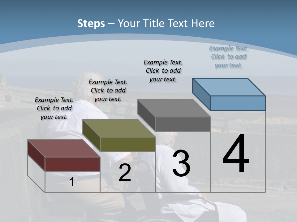 A Man In A Wheel Chair With A Woman Sitting Next To Him PowerPoint Template