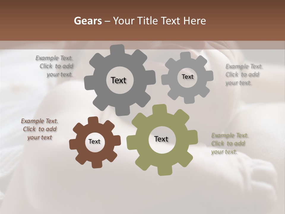 A Newborn Baby In The Hospital Just Minutes After It Was Born Being Held By Its Mother. Very Shallow Dof PowerPoint Template