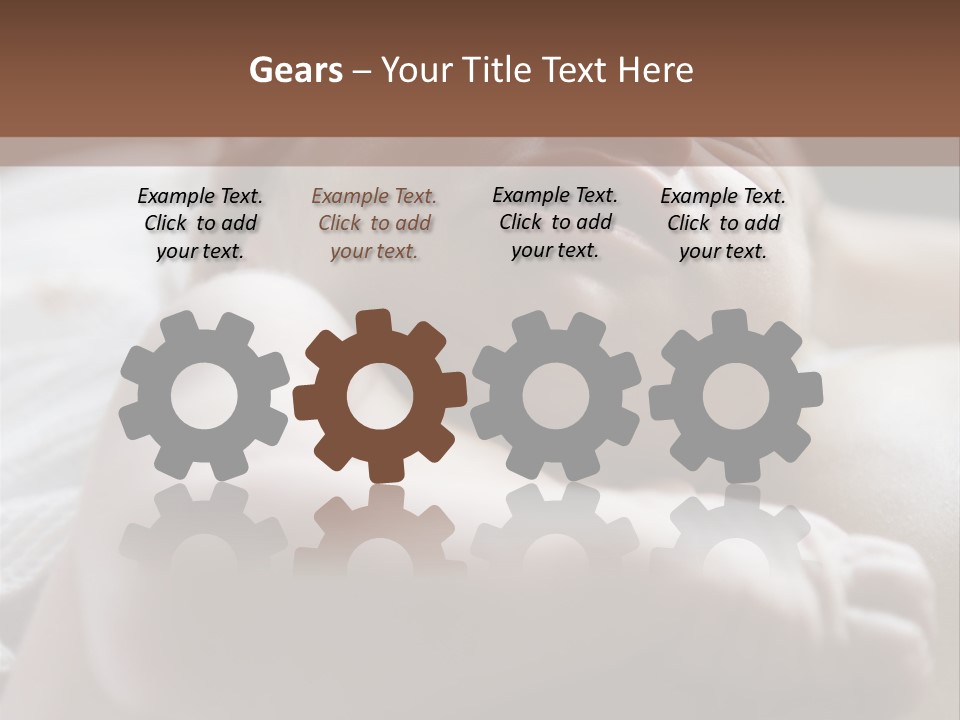 A Newborn Baby In The Hospital Just Minutes After It Was Born Being Held By Its Mother. Very Shallow Dof PowerPoint Template