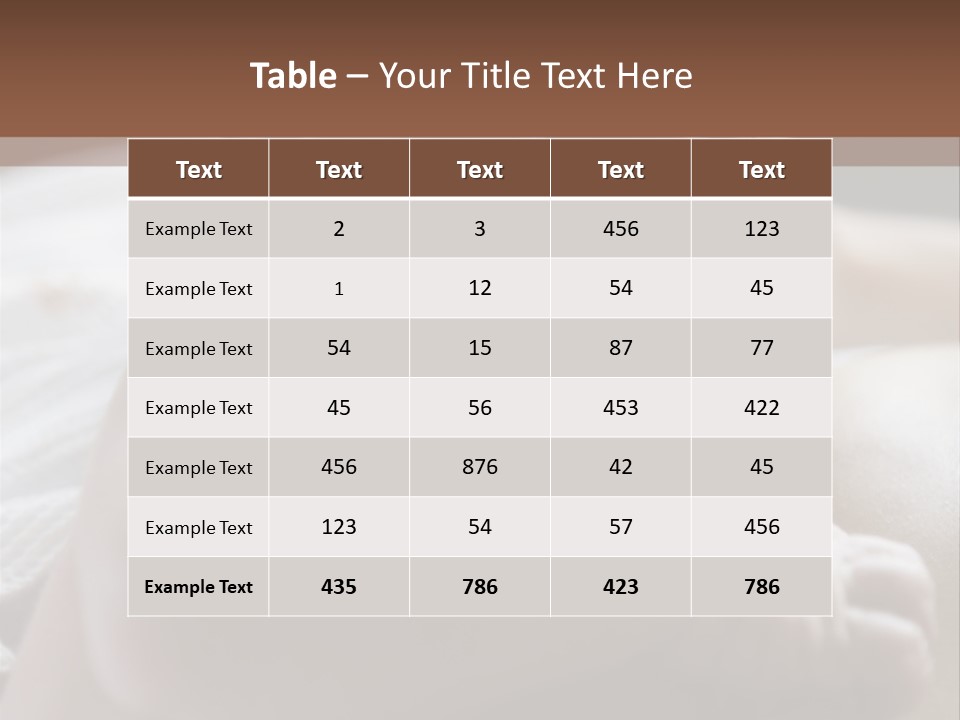 A Newborn Baby In The Hospital Just Minutes After It Was Born Being Held By Its Mother. Very Shallow Dof PowerPoint Template