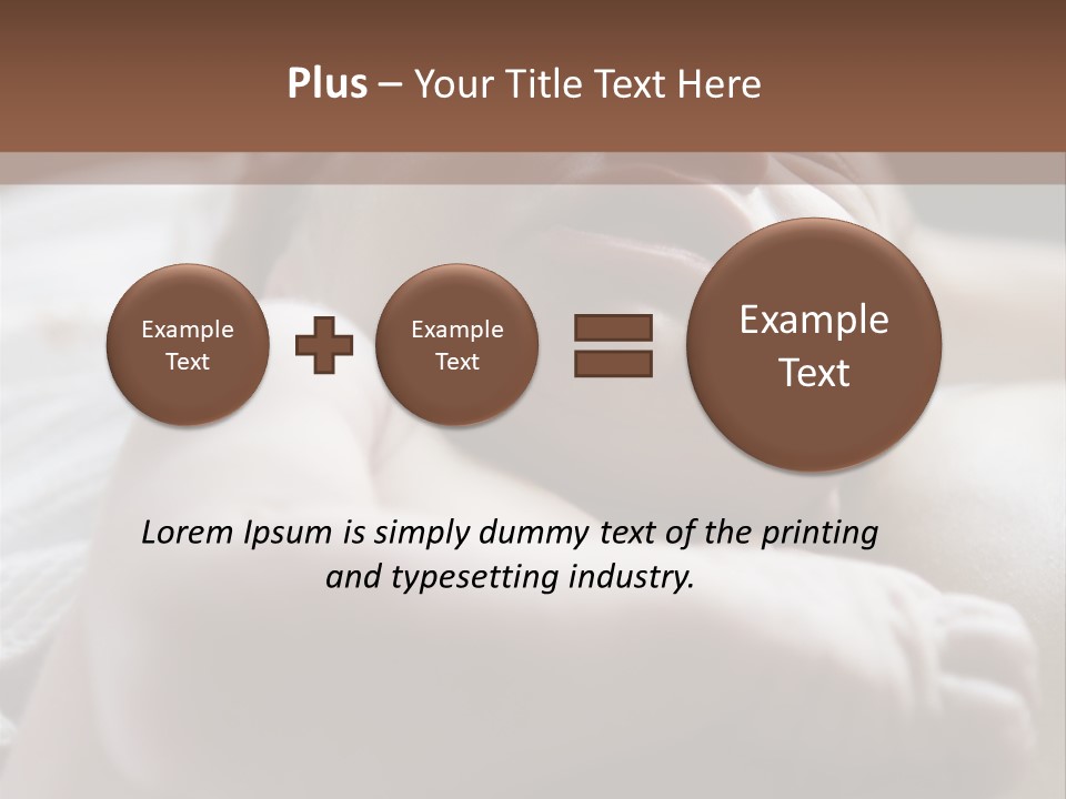 A Newborn Baby In The Hospital Just Minutes After It Was Born Being Held By Its Mother. Very Shallow Dof PowerPoint Template
