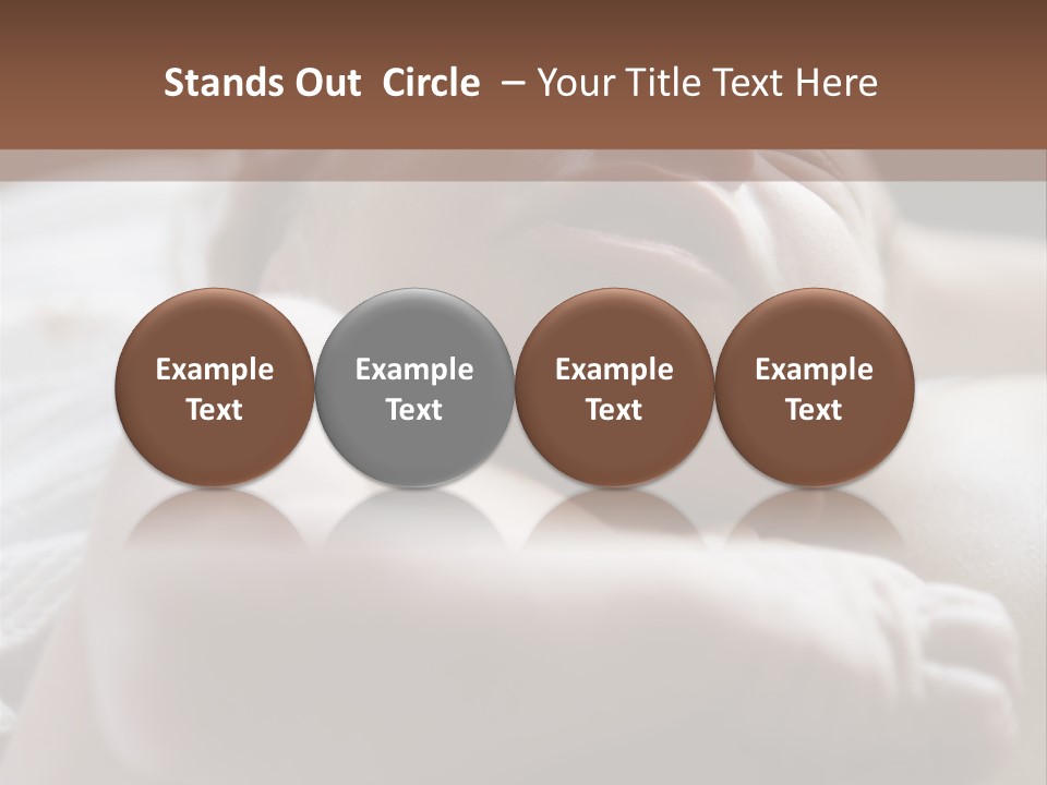 A Newborn Baby In The Hospital Just Minutes After It Was Born Being Held By Its Mother. Very Shallow Dof PowerPoint Template