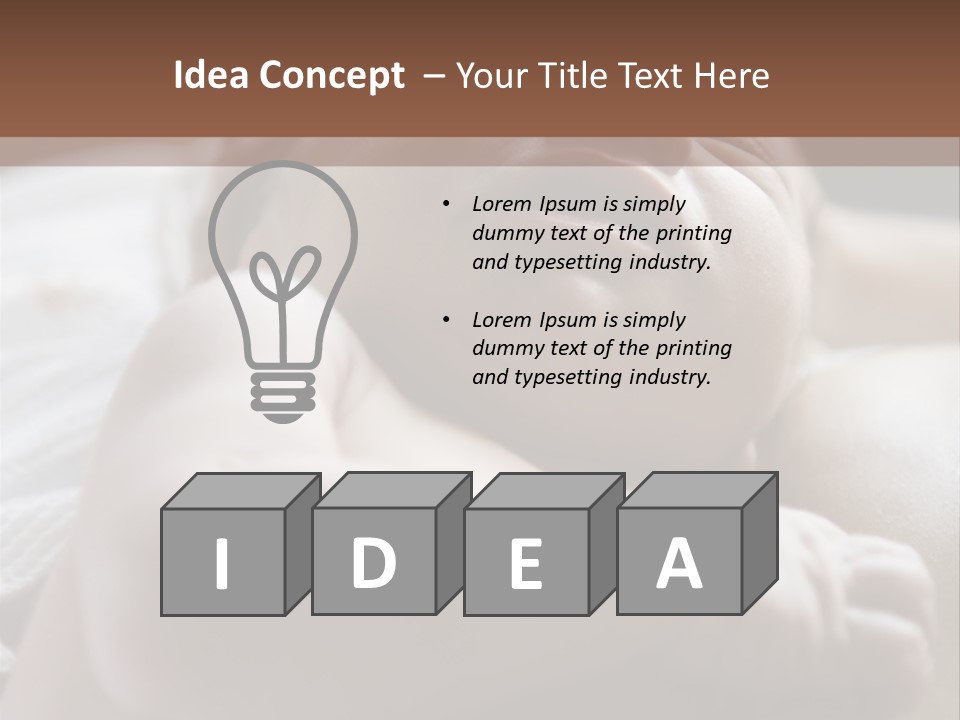 A Newborn Baby In The Hospital Just Minutes After It Was Born Being Held By Its Mother. Very Shallow Dof PowerPoint Template