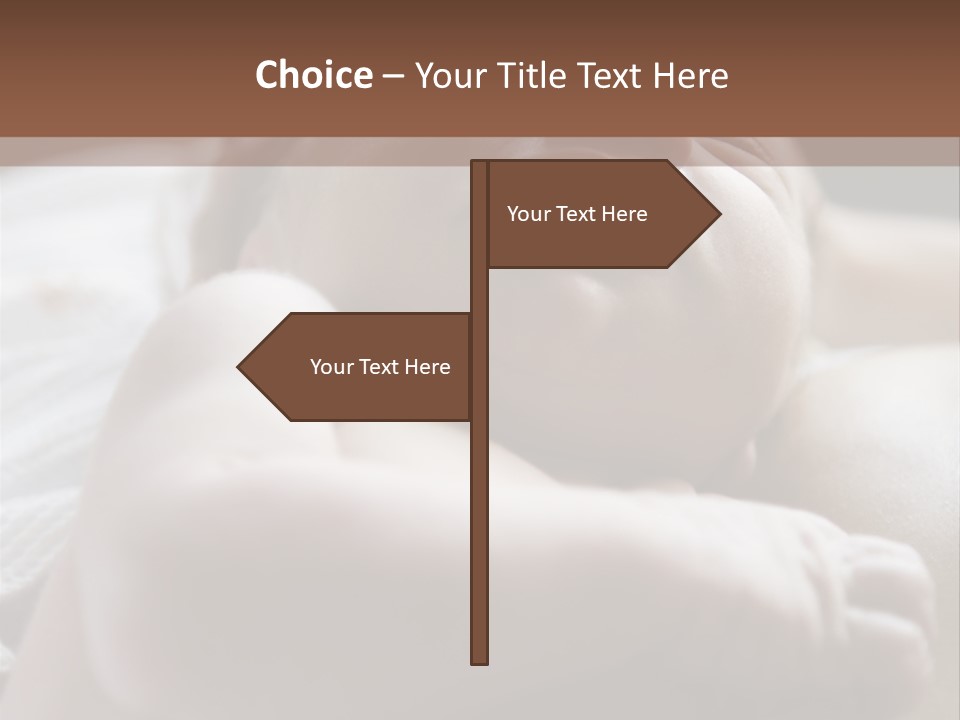 A Newborn Baby In The Hospital Just Minutes After It Was Born Being Held By Its Mother. Very Shallow Dof PowerPoint Template