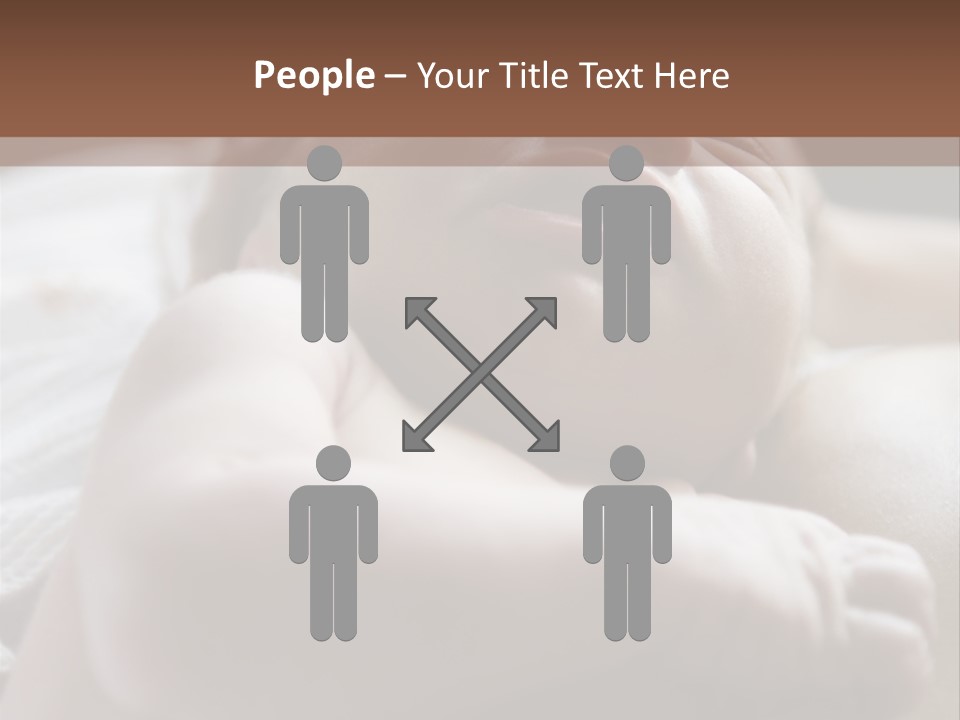 A Newborn Baby In The Hospital Just Minutes After It Was Born Being Held By Its Mother. Very Shallow Dof PowerPoint Template