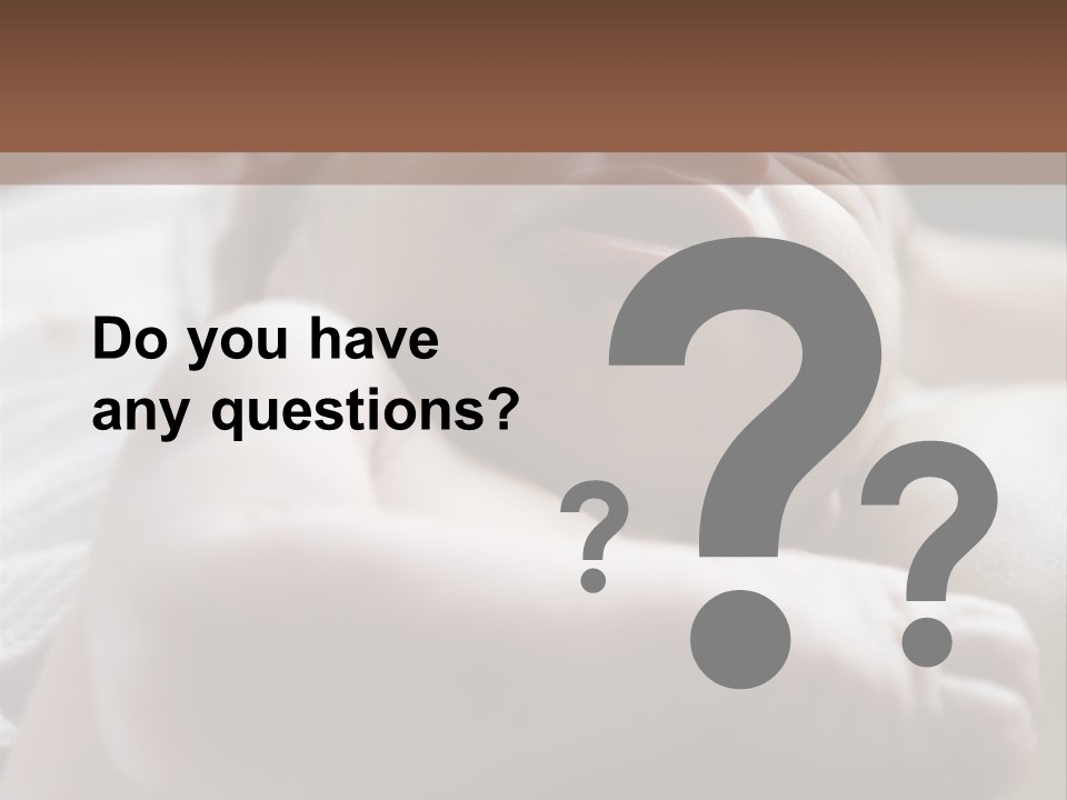 A Newborn Baby In The Hospital Just Minutes After It Was Born Being Held By Its Mother. Very Shallow Dof PowerPoint Template