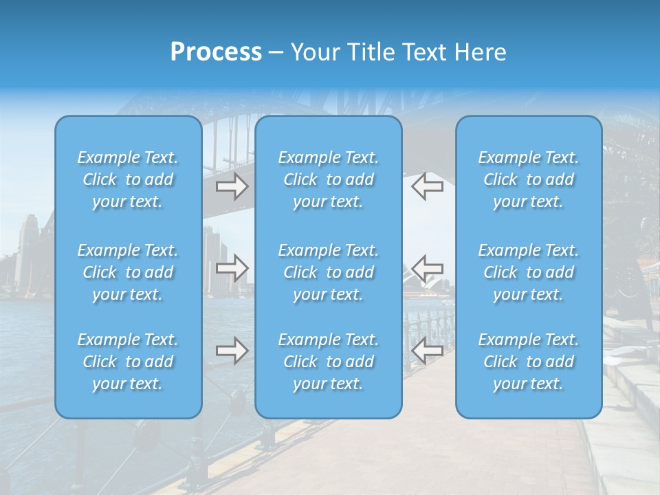 A Bridge Over A Body Of Water With A City In The Background PowerPoint Template