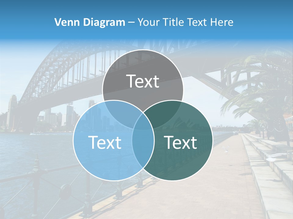 A Bridge Over A Body Of Water With A City In The Background PowerPoint Template