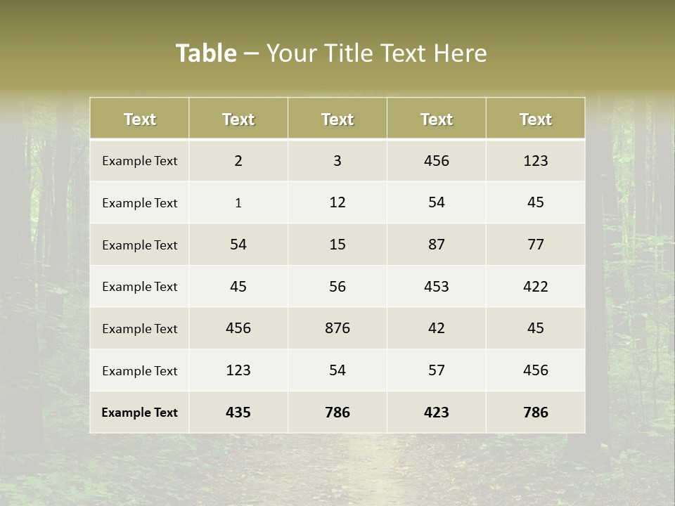 Forest PowerPoint Template