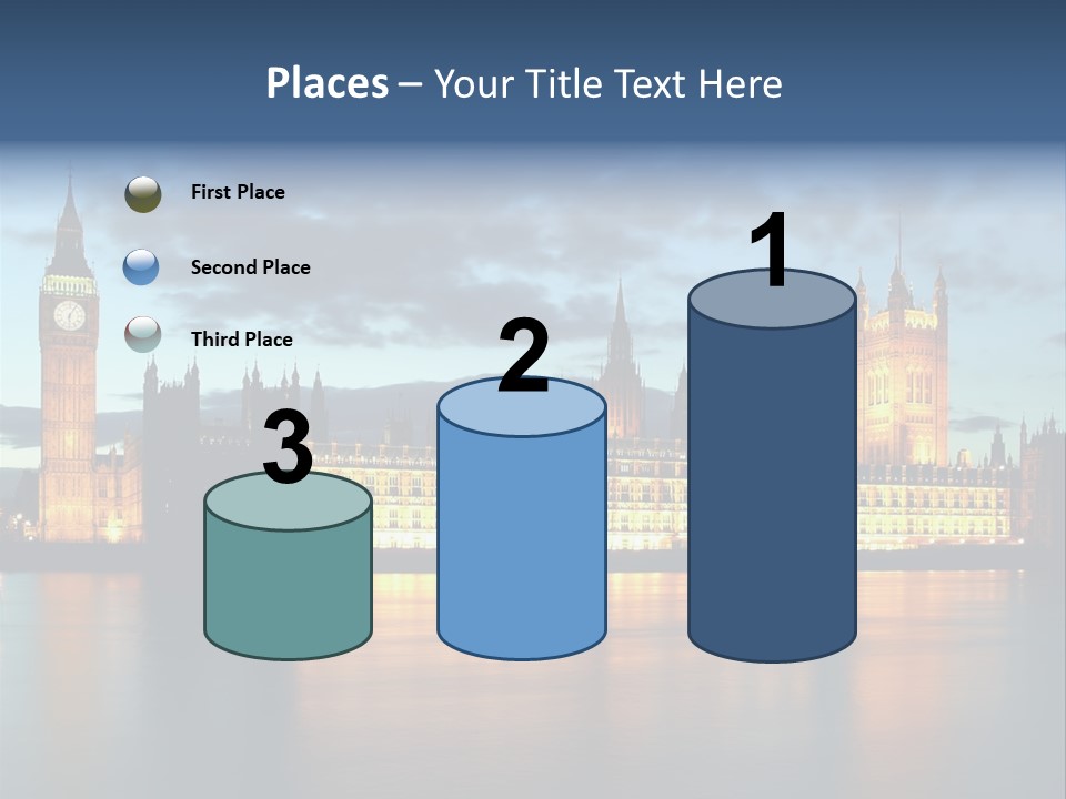 Houses Of Parliament Lit Up At Sunset PowerPoint Template