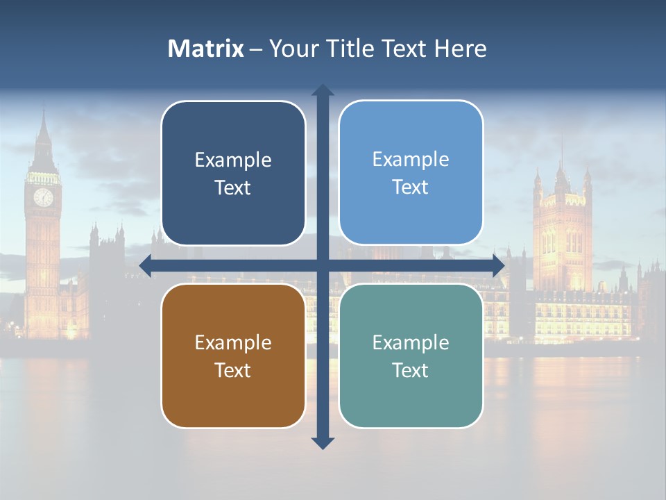 Houses Of Parliament Lit Up At Sunset PowerPoint Template