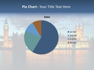 Houses Of Parliament Lit Up At Sunset PowerPoint Template