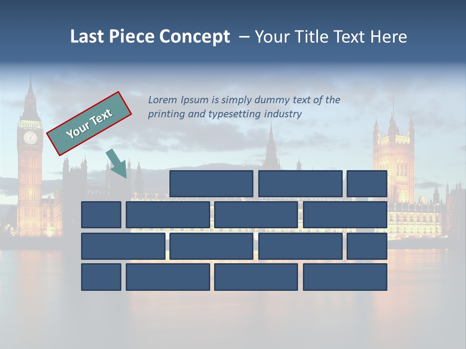 Houses Of Parliament Lit Up At Sunset PowerPoint Template