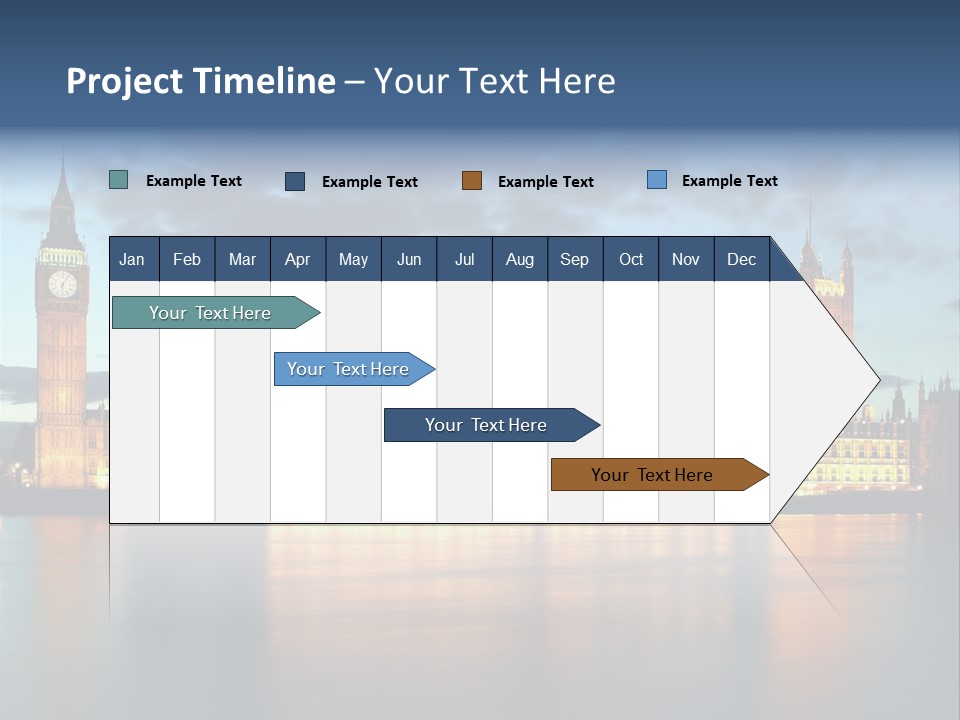 Houses Of Parliament Lit Up At Sunset PowerPoint Template