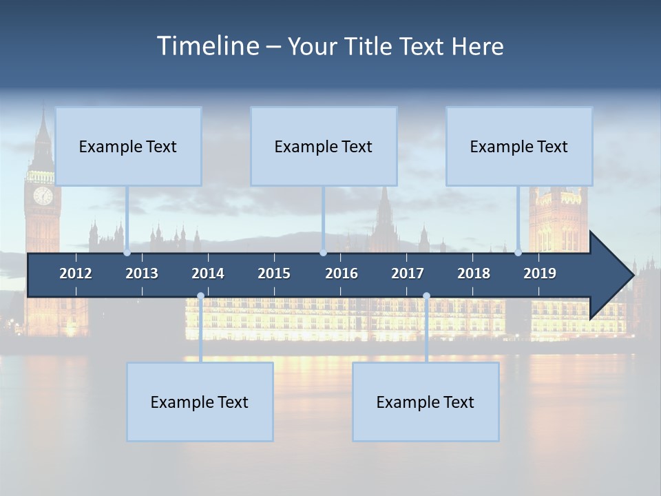 Houses Of Parliament Lit Up At Sunset PowerPoint Template
