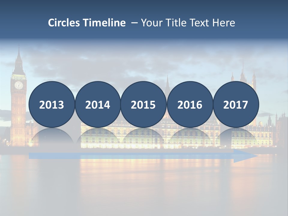 Houses Of Parliament Lit Up At Sunset PowerPoint Template