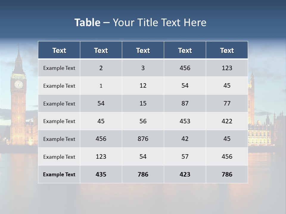 Houses Of Parliament Lit Up At Sunset PowerPoint Template
