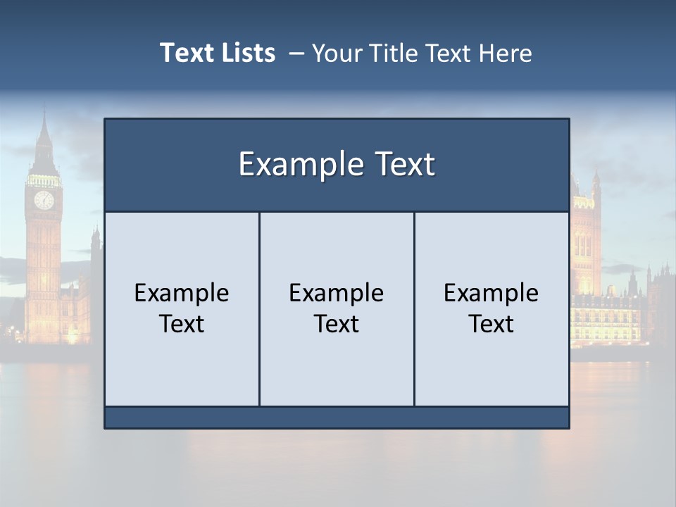 Houses Of Parliament Lit Up At Sunset PowerPoint Template