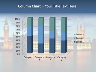 Houses Of Parliament Lit Up At Sunset PowerPoint Template