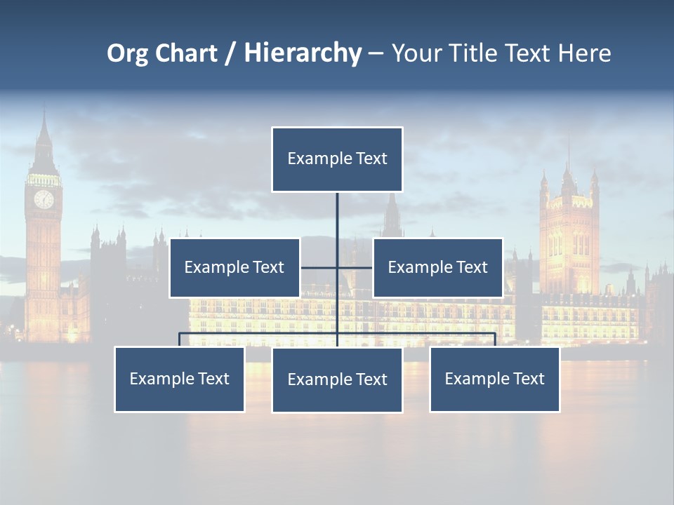 Houses Of Parliament Lit Up At Sunset PowerPoint Template