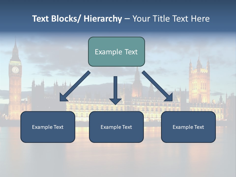 Houses Of Parliament Lit Up At Sunset PowerPoint Template