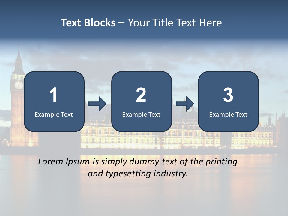 Houses Of Parliament Lit Up At Sunset PowerPoint Template