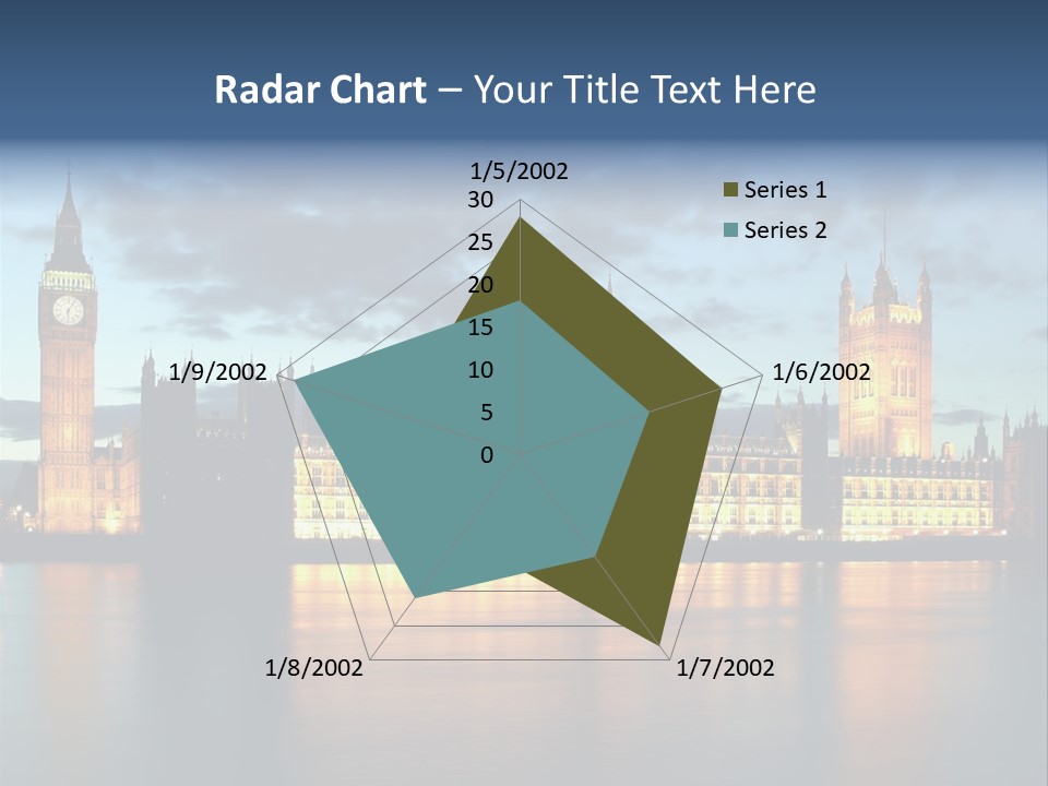 Houses Of Parliament Lit Up At Sunset PowerPoint Template