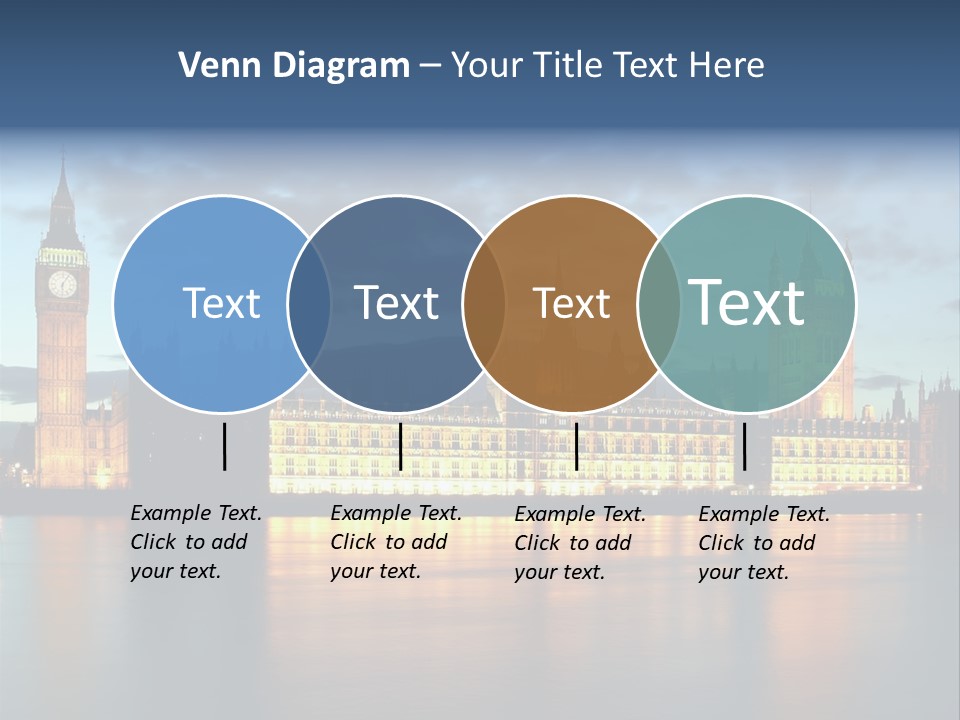 Houses Of Parliament Lit Up At Sunset PowerPoint Template