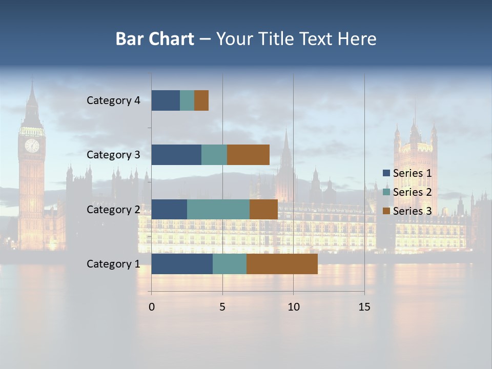 Houses Of Parliament Lit Up At Sunset PowerPoint Template