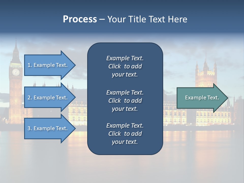 Houses Of Parliament Lit Up At Sunset PowerPoint Template