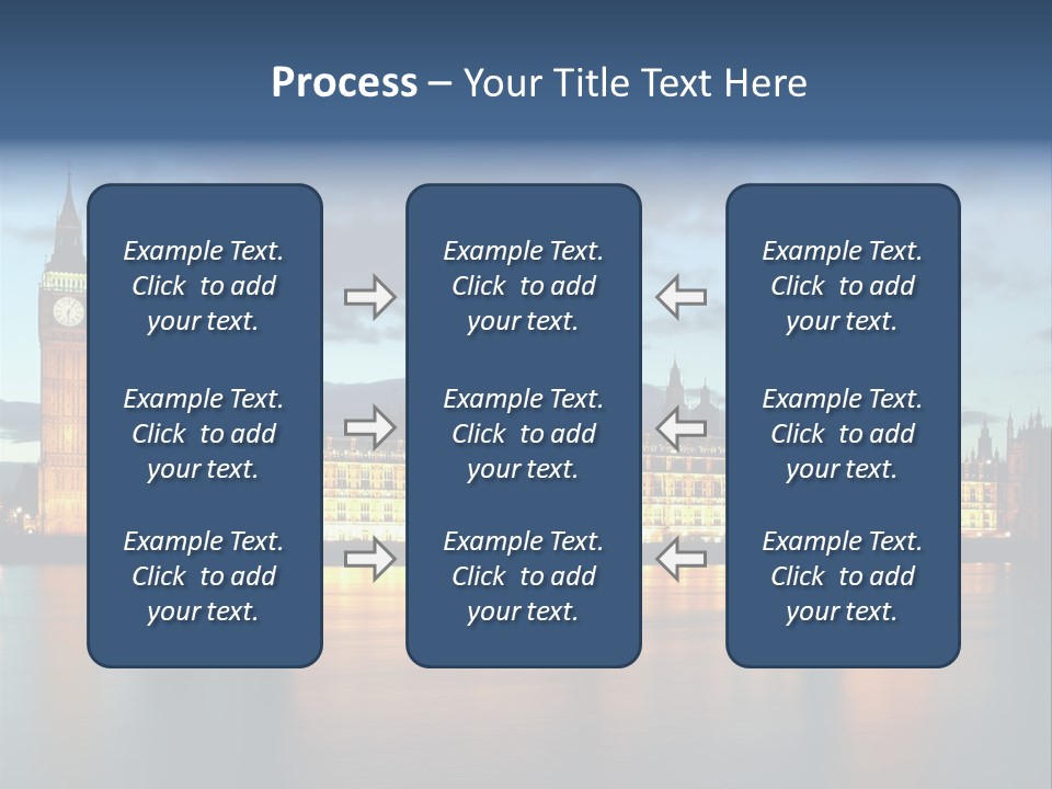 Houses Of Parliament Lit Up At Sunset PowerPoint Template