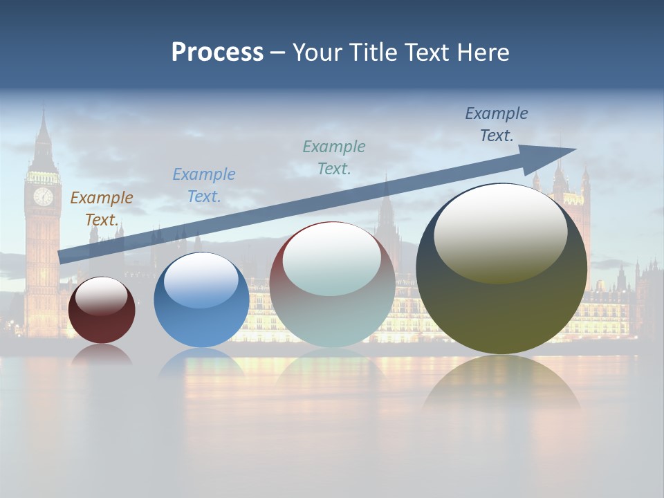 Houses Of Parliament Lit Up At Sunset PowerPoint Template