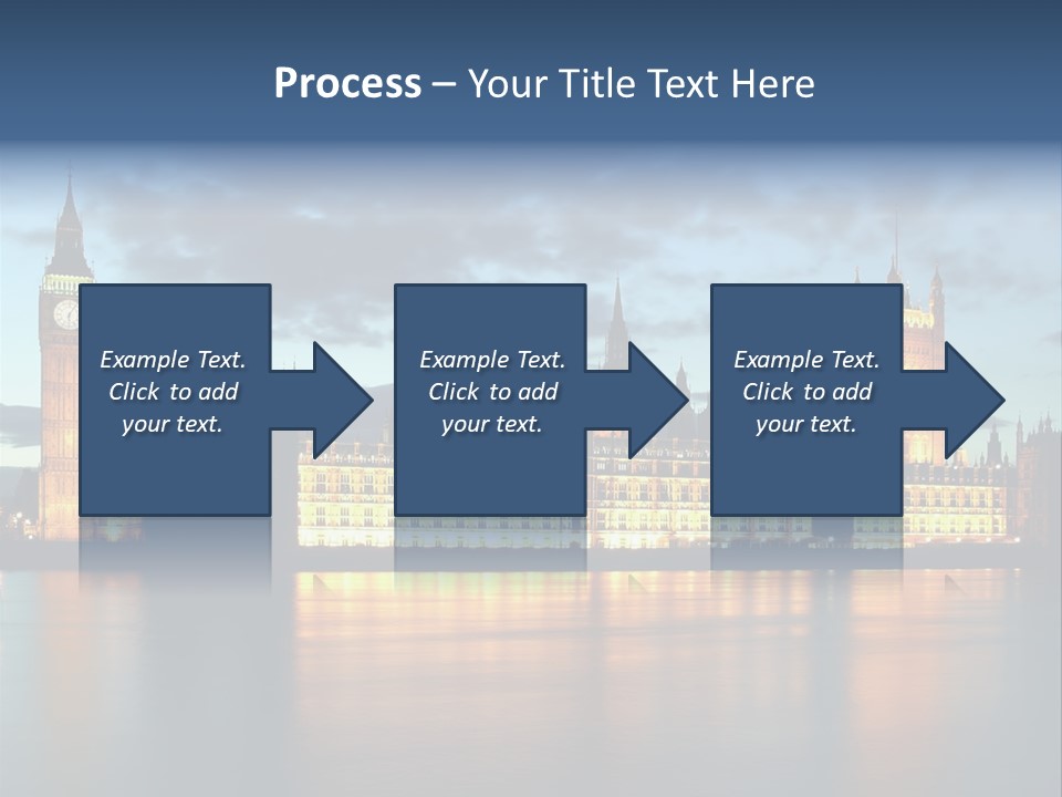 Houses Of Parliament Lit Up At Sunset PowerPoint Template