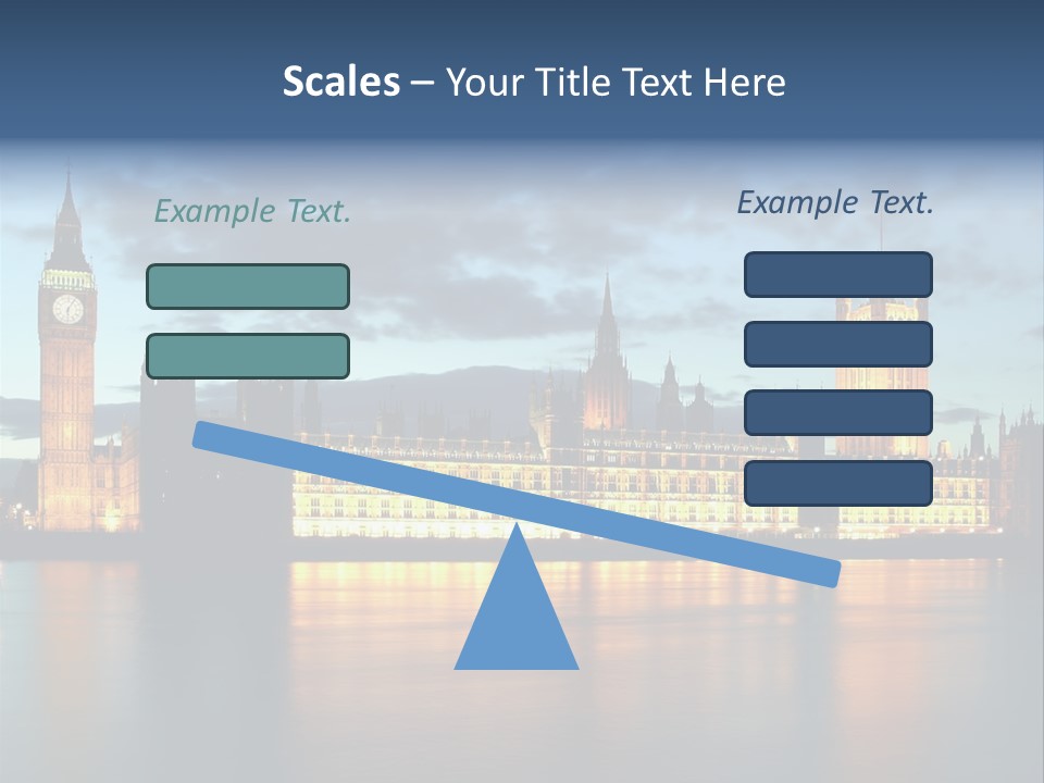 Houses Of Parliament Lit Up At Sunset PowerPoint Template