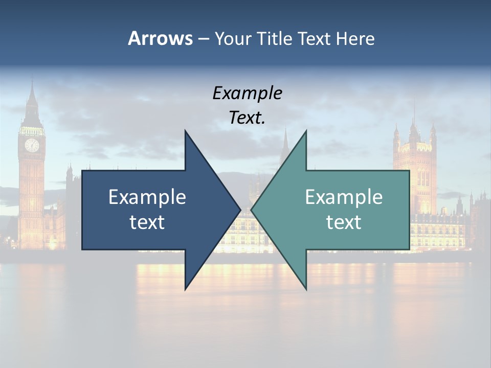 Houses Of Parliament Lit Up At Sunset PowerPoint Template